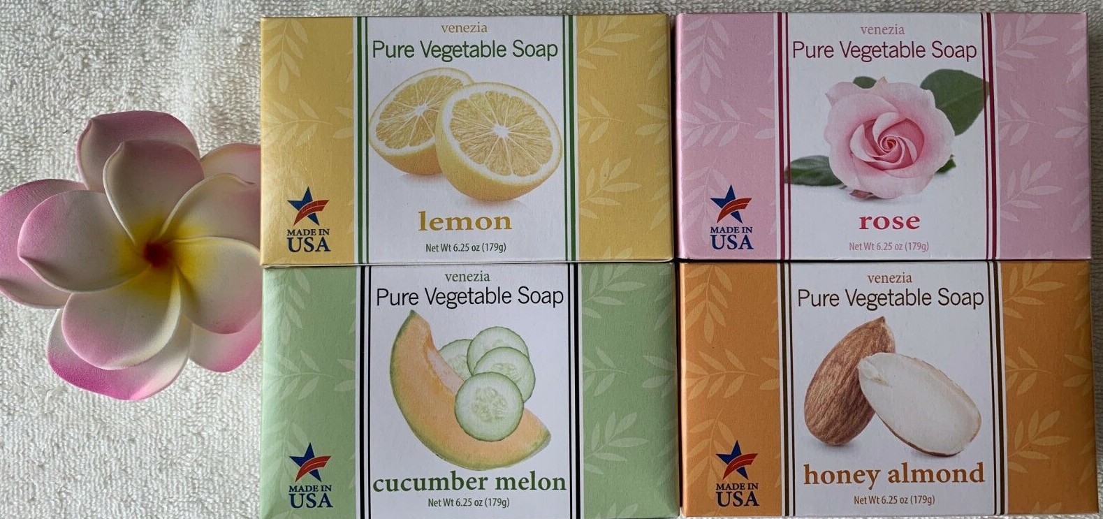 VENEZIA***Pure Vegetable Soap***chOOse yOUr scEnt(s)~~~FULL SIZES~~~NEW-~~SEALED