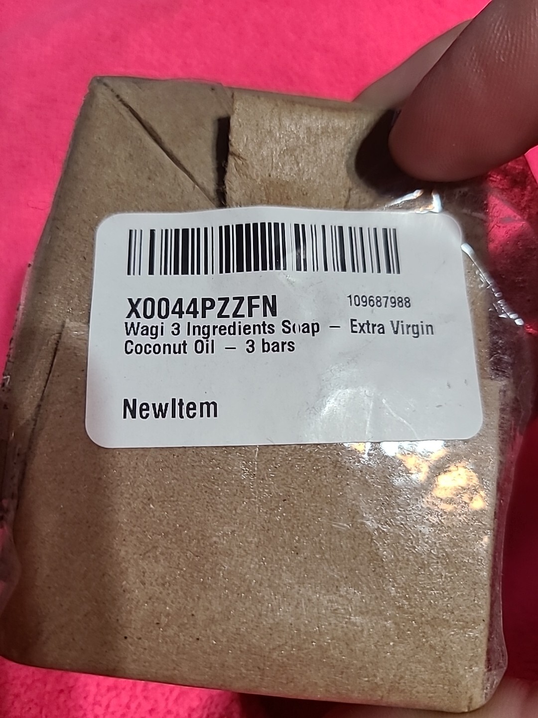 Wagi 3 Ingredients Extra Virgin Coconut Oil, 3 – 4 oz bars New (A)