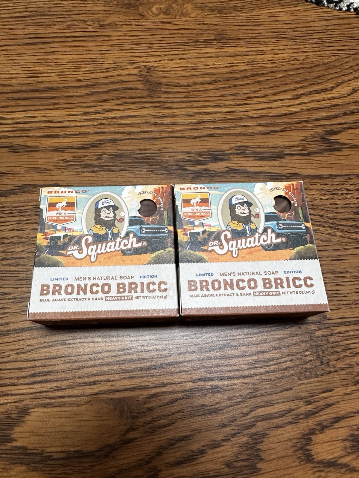 2 BARS Dr. Squatch Bronco Bricc Limited Edition Natural Soap Heavy Grit