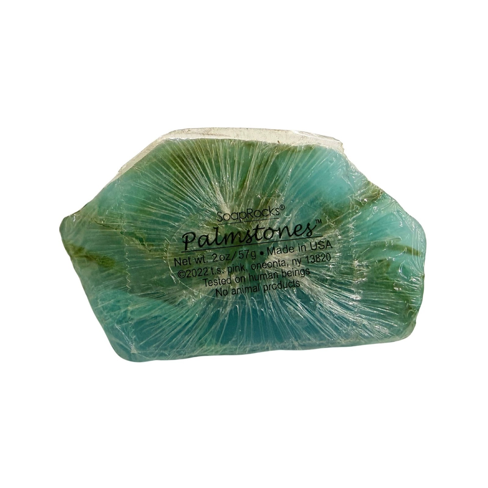 SoapRocks Palmstones Soap Bar 2oz Handcrafted Vegan Green