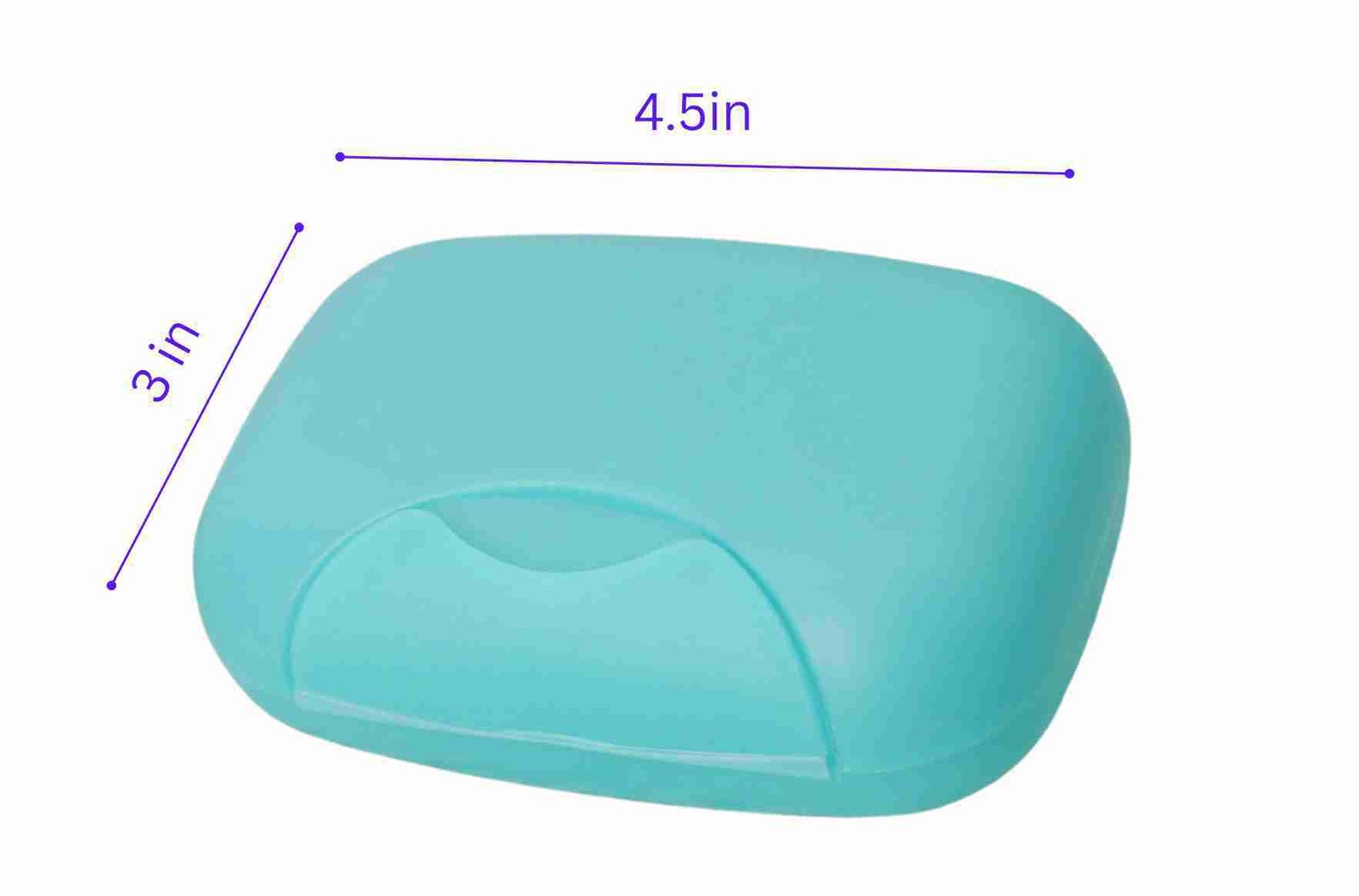 Portable Plastic Soap Leak-Proof Box Holder/Soap Dish: 1 Pack