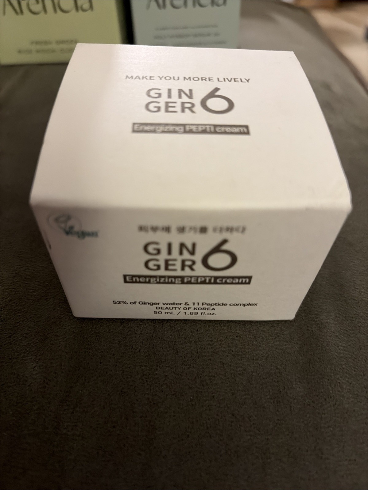 GINGER6 Energizing Peptide Cream Anti-Aging Firming Facial Moisturizer