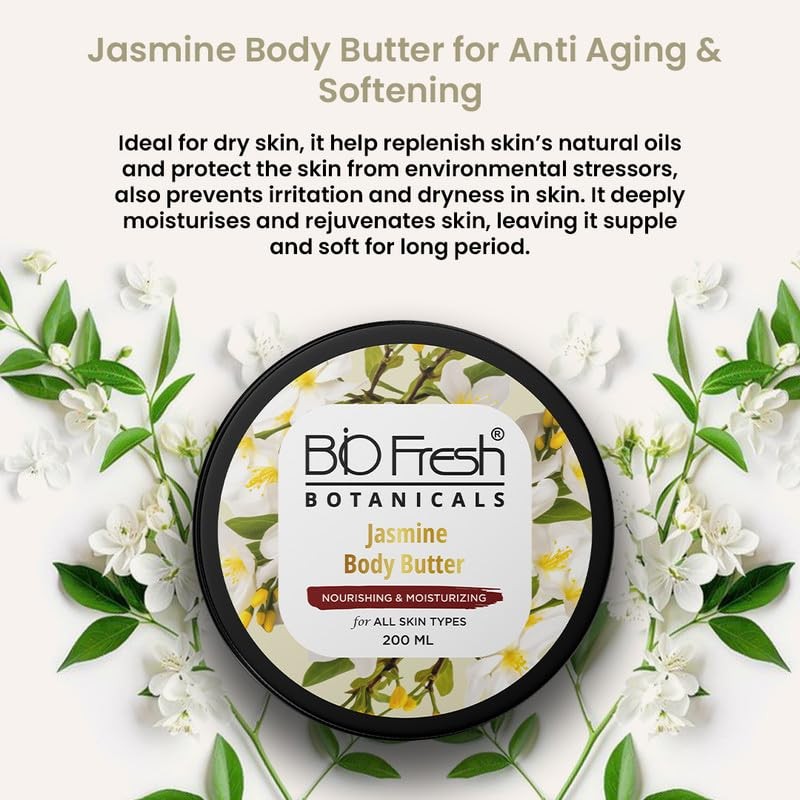 Biofresh Botanicals Jasmine Body Butter Aloe Murumuru Anti-Ageing 200ml