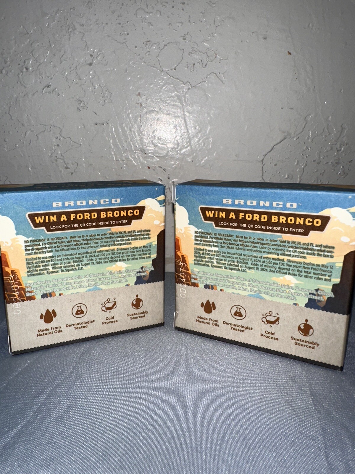 Dr. Squatch – Bronco Bricc- Men’s Natural Soap – 5 Oz Heavy Grit – Pack Of 2