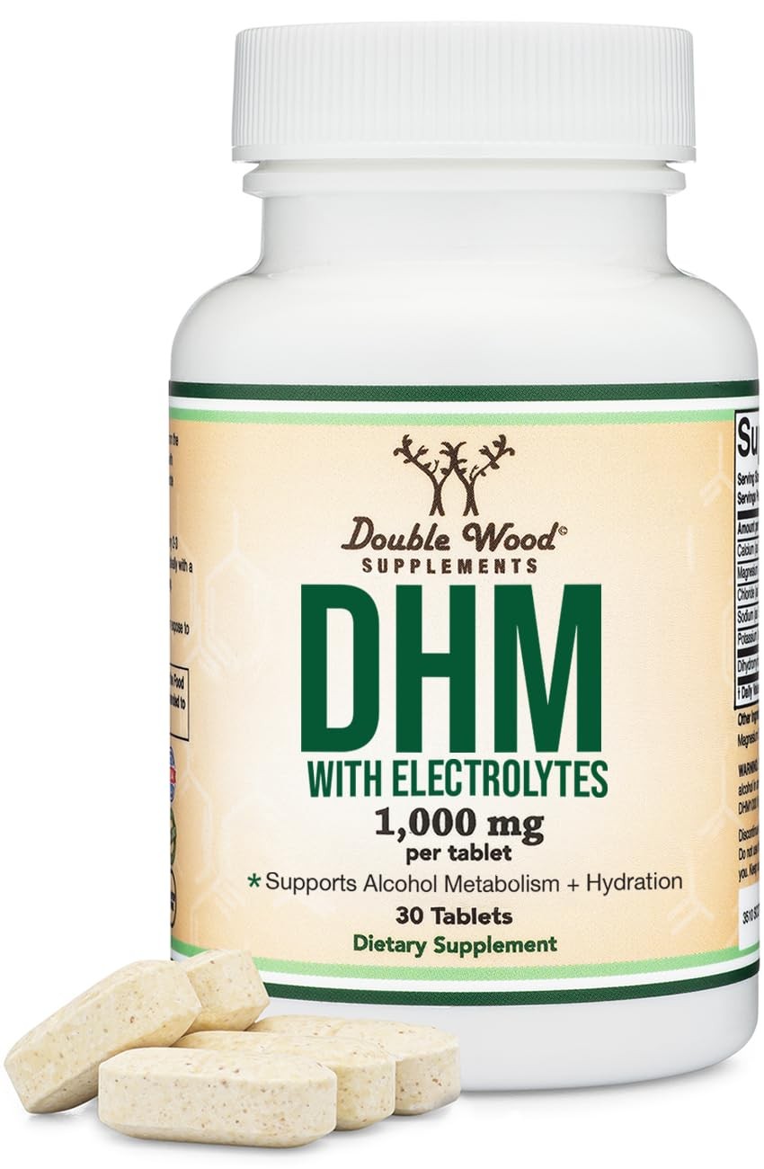DHM1000 Dihydromyricetin (DHM) Tablets – Most 30 Count (Pack of 1), Red