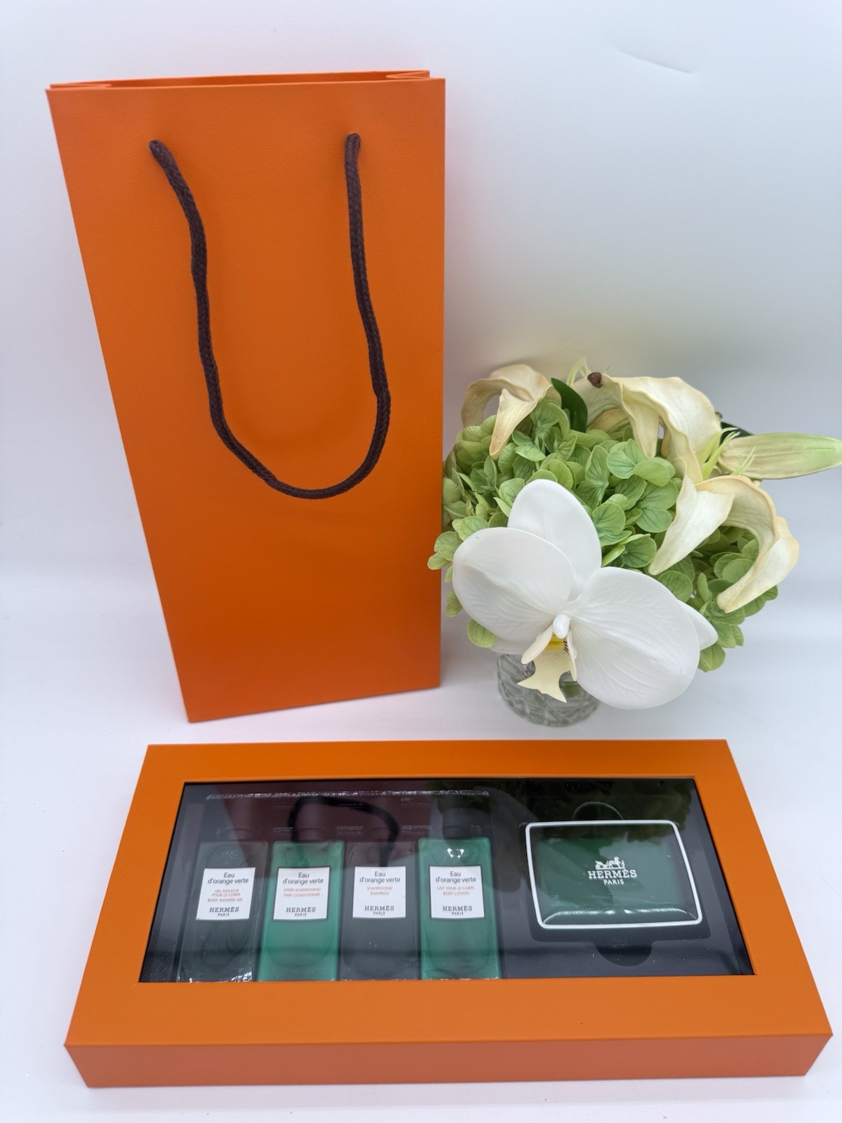 Hermes Eau D’Orange Verte Travel Set Gift Bag Included