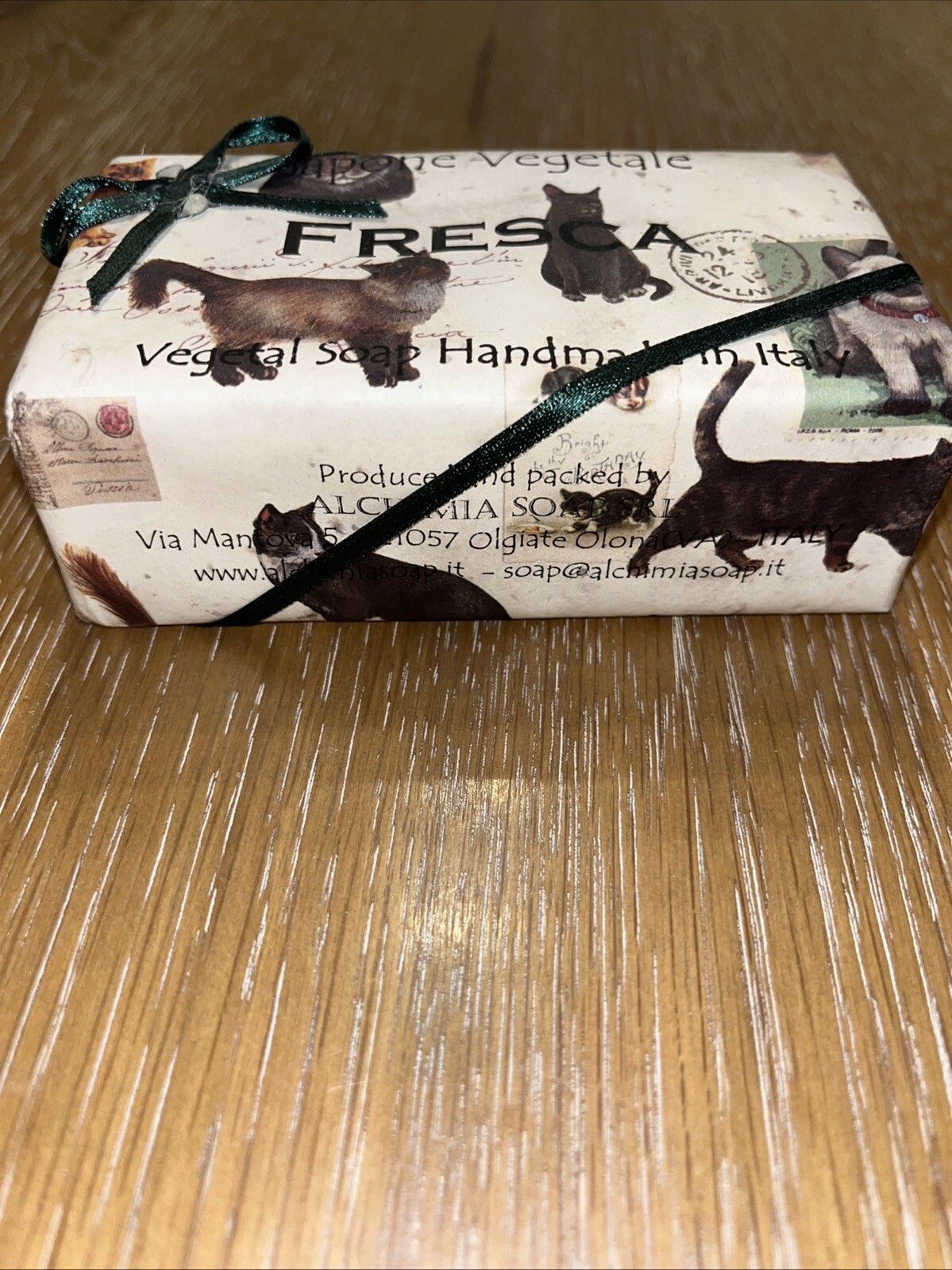 Sapone Vegetable Italy Soap Italian Handmade Fresca Scent 10.6oz NIP Alchima