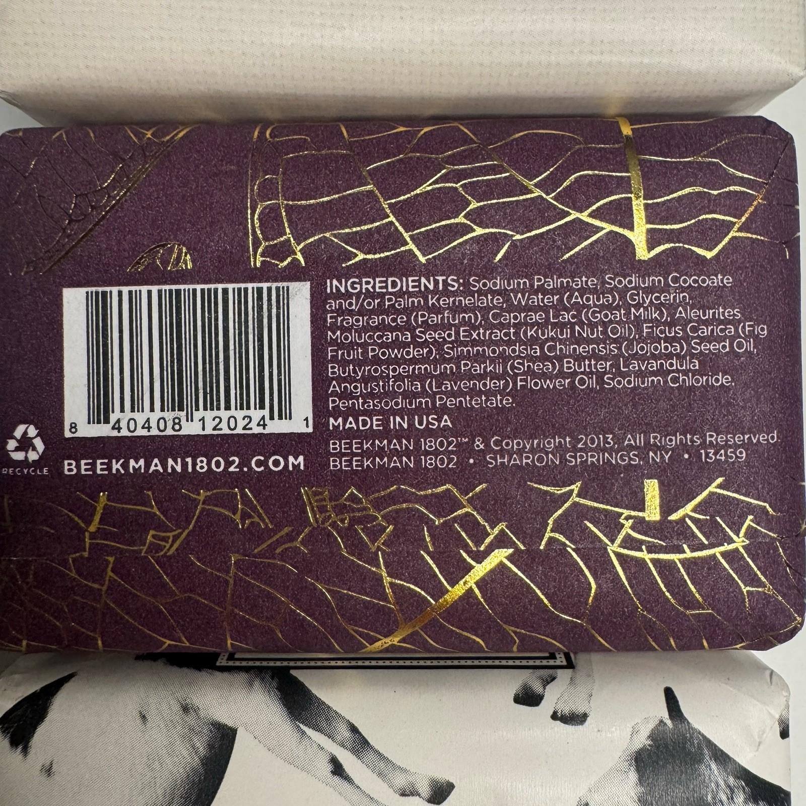 Beekman 1802 Goat Milk 3 Bars Soap VANILLA ABSOLUTE, FIG LEAF, FRAGRANCE FREE
