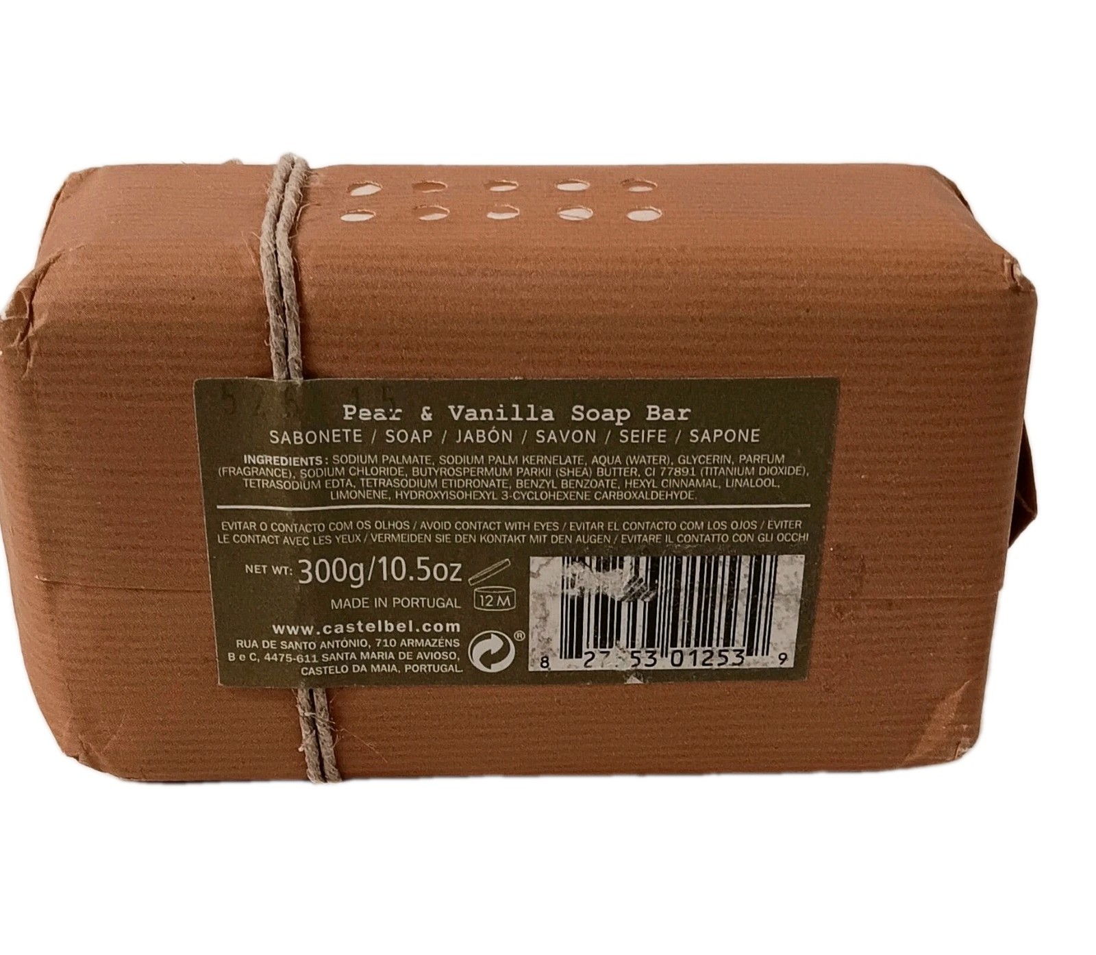 Castelbel Autumn Pear Fragrance Luxury Soap Bar 10.5 OZ