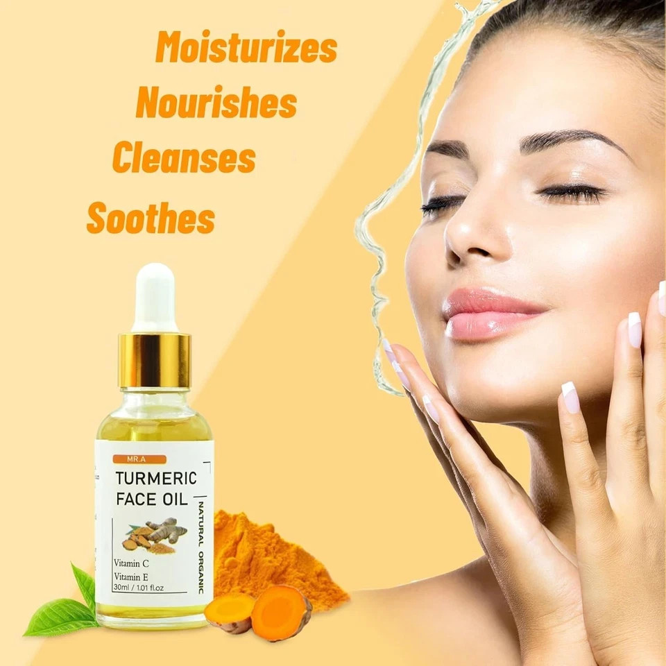 Turmeric Soap Bar and Turmeric Facial Mist, 2PCS Organic Tumeric Soap