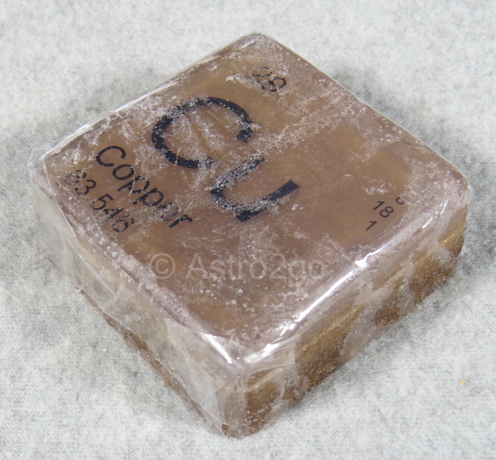 PERIODIC TABLE ELEMENT “Cu” COPPER NOVELTY HAND BATH SOAP-4 oz JUST BUBBLY NEW!