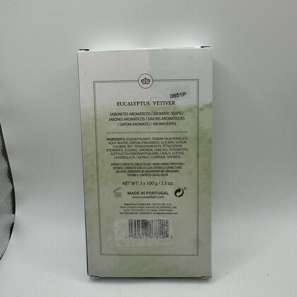 Castelbel Eucalyptus & Vetiver Soap Set NEW