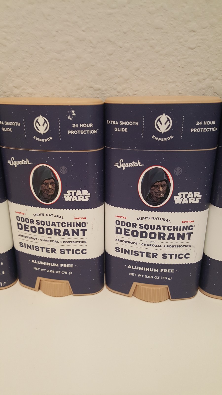 4 Pack – DR. Squatch Men’s Start Wars Edition Deodorant 2.65 fl oz – Soap 5oz