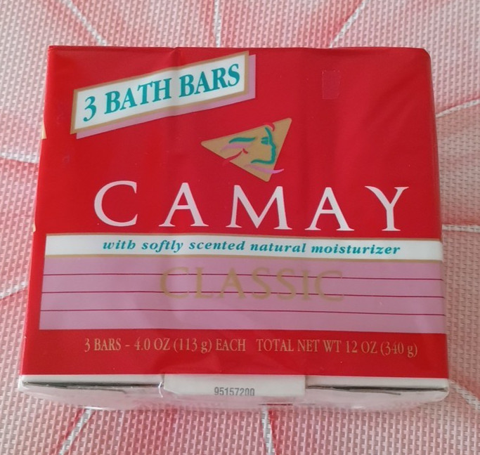 Camay Classic Pink Soap Softly Scented Beauty Bar 3 Pack Bath Bars 4 oz 90s` new