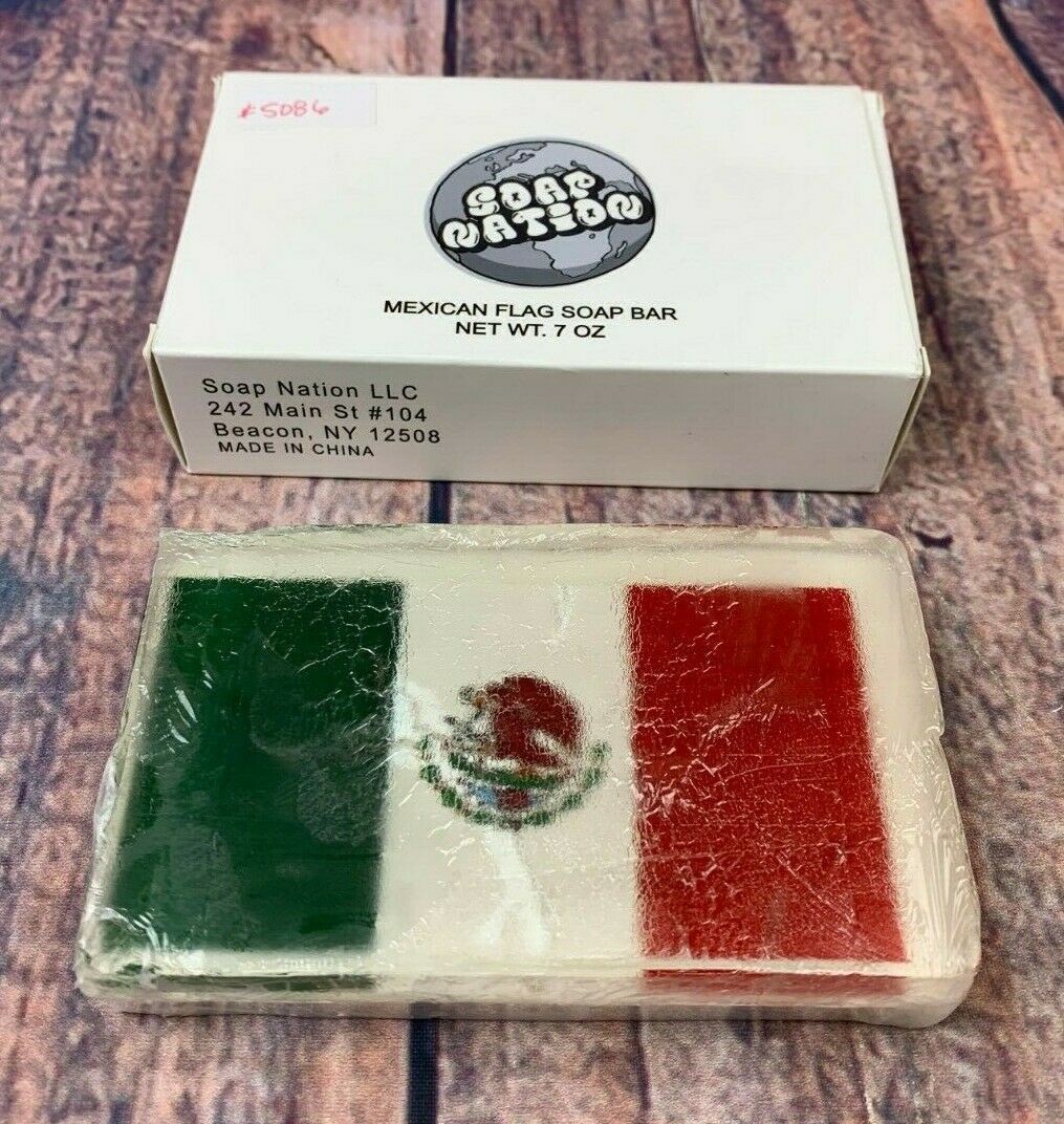 Soap Flag Mexico Colors Bar Soap 7oz