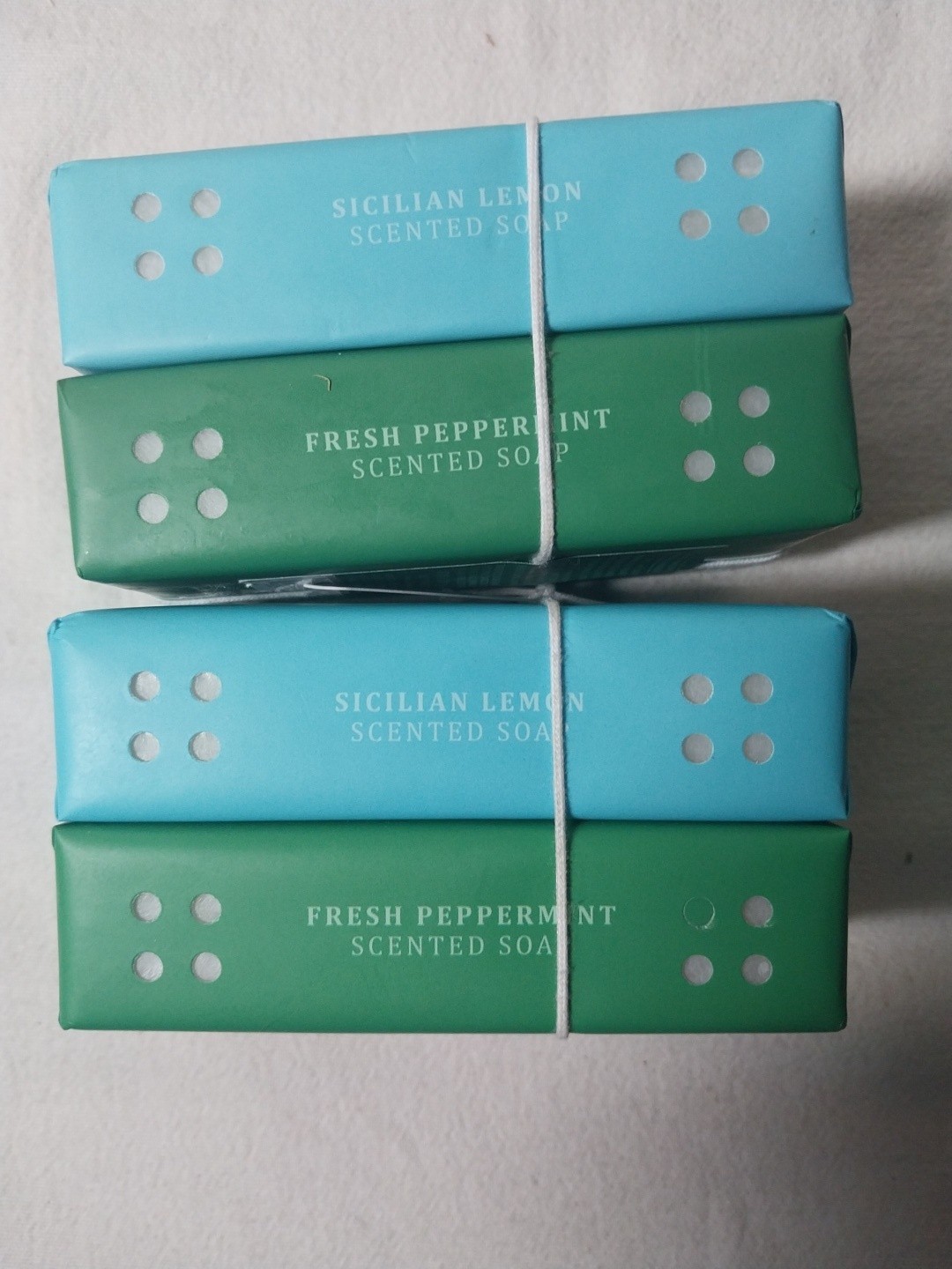 Castelbel Bar Soap 7 oz Ea 4 Pack Fresh Peppermint And Sicilian Lemon Portugal