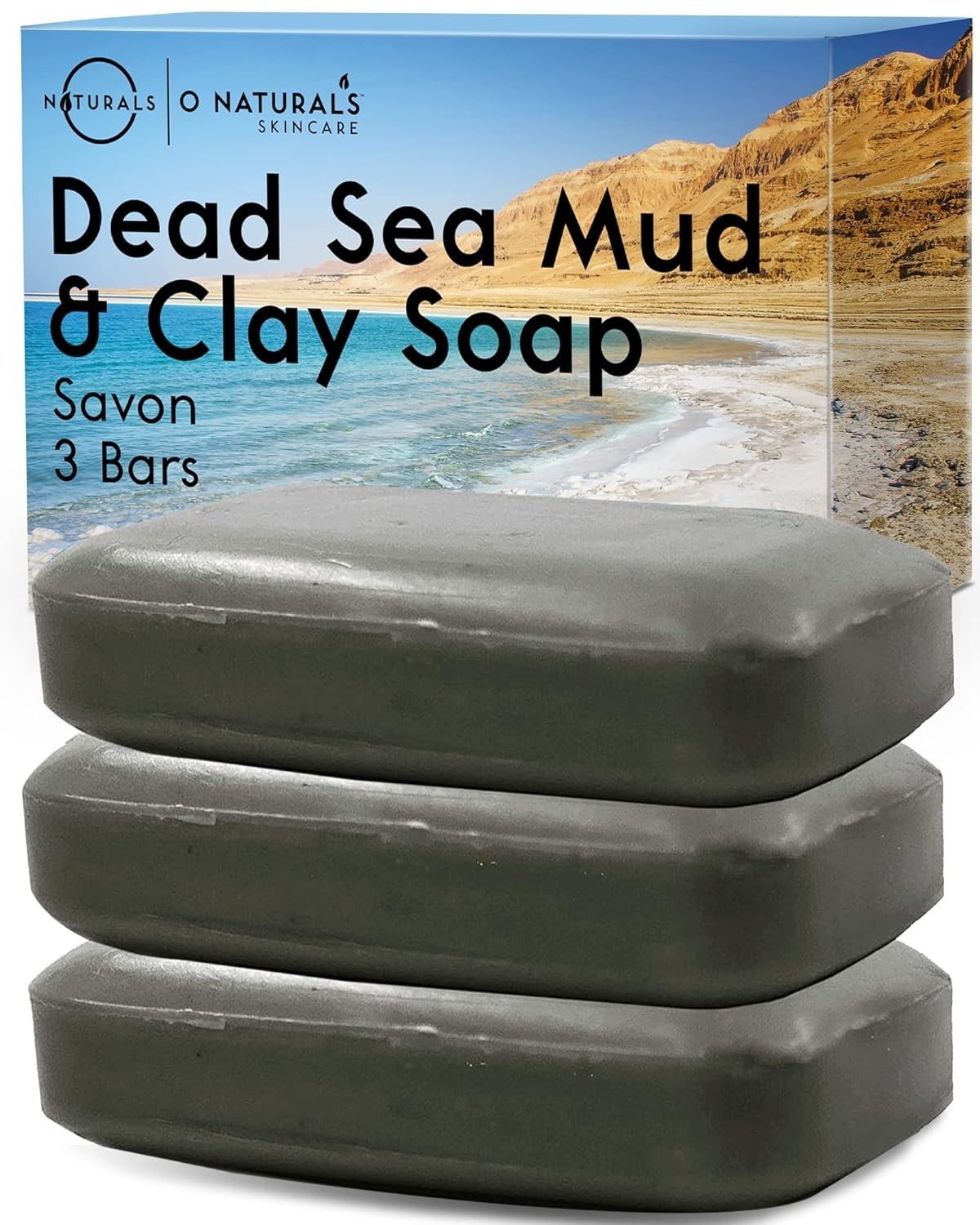 Revitalizing 3-Pack Dead Sea Mud Soap Bars – 4oz for All Skin Types