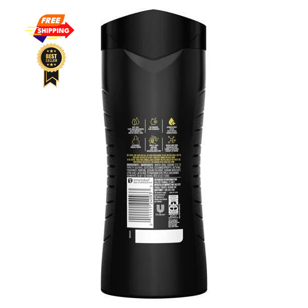 AXE Crushed Mint & Rosemary Body Wash Phoenix 4 16 Fl Oz (Pack of 4), Black