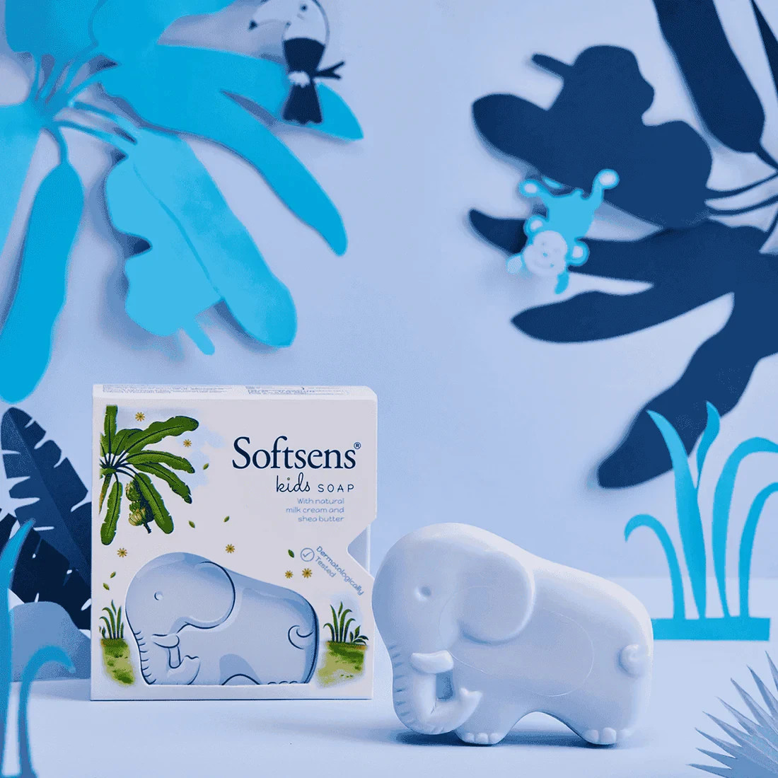 Softsens Pack of 5 Kids Soap With Animal Shape | Baby Love This Soap