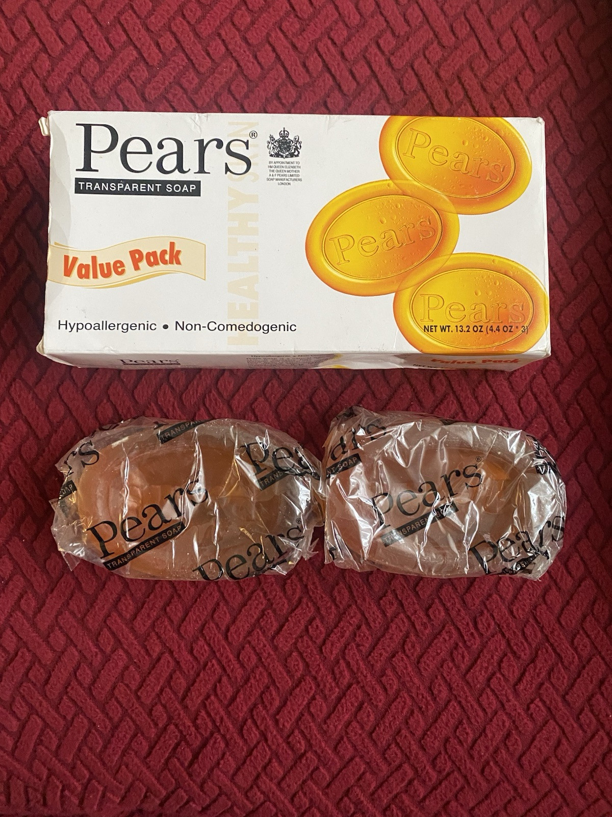 Pears Transparent Soap Bars – 2 Pack Only . Please read Description.