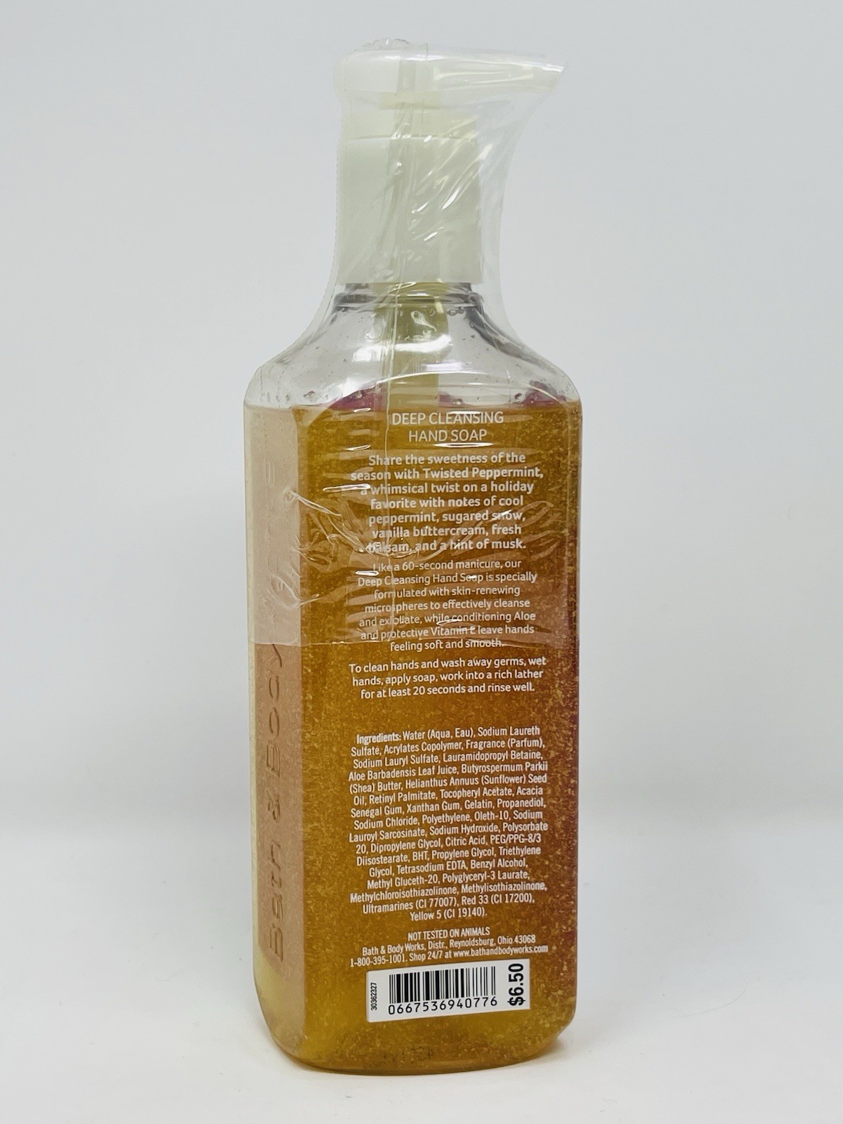 BATH & BODY WORKS Twisted Peppermint DEEP CLEANSING HAND SOAP 8oz /236 ml