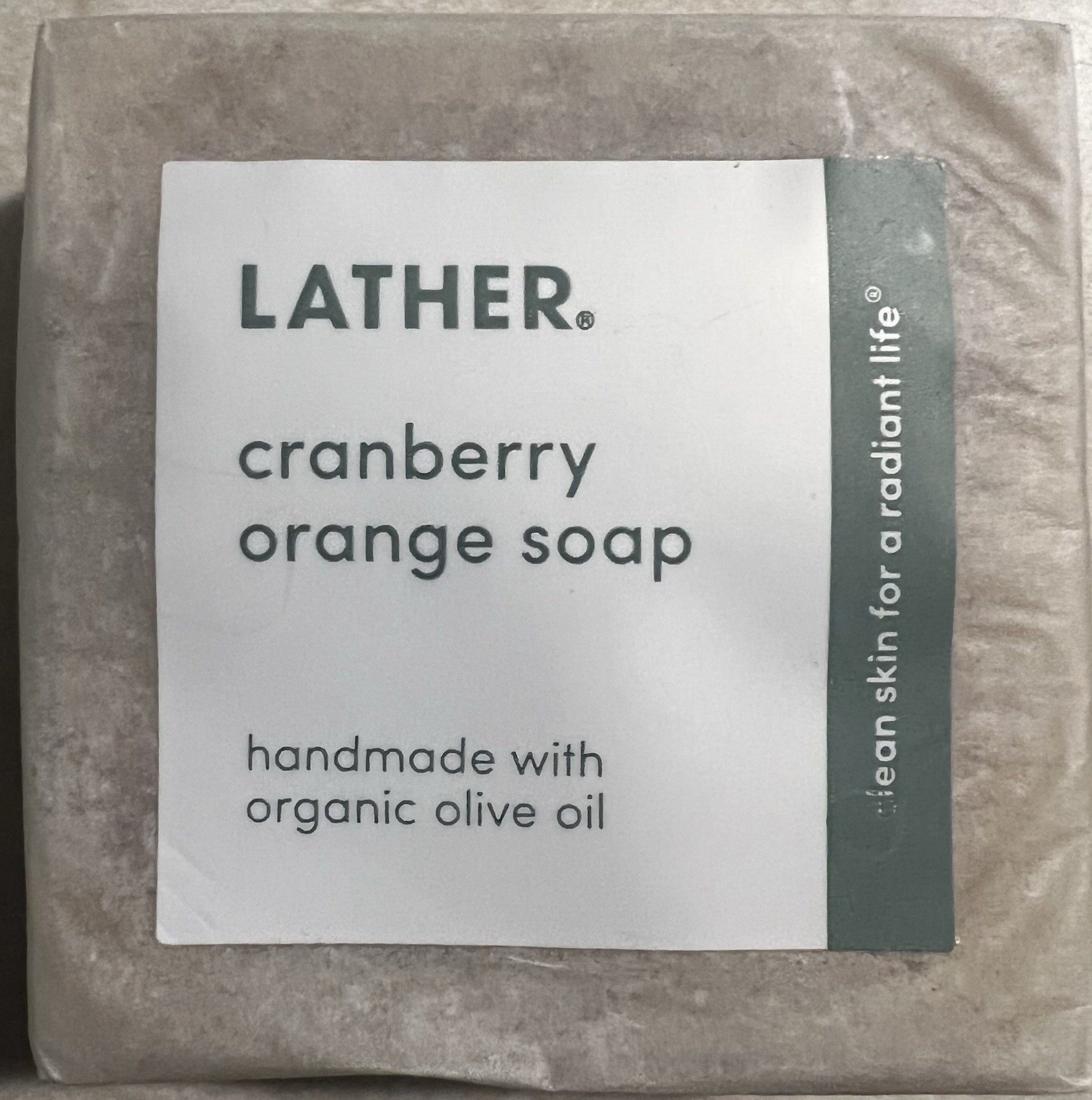 Lather ®️ cranberry orange soap • handmade with organic olive oil