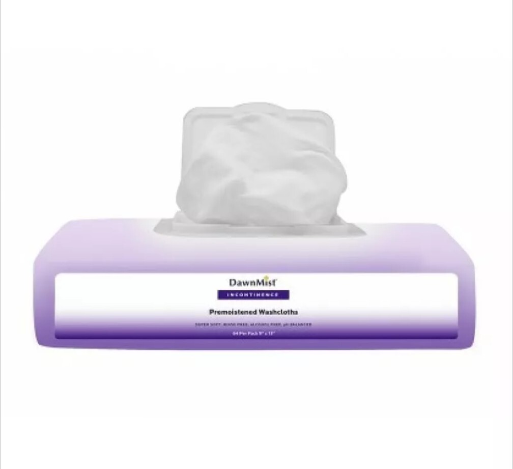 600 Pieces Dukal DawnMist Incontinence WashCloths 8″ x 12″ Wipes AW8140