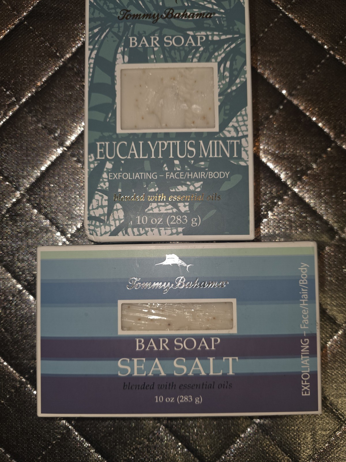 Tommy Bahama Bar Soap Sea Salt & Eucalyptus Mint(Hair + Face + Body) Lot Of 2