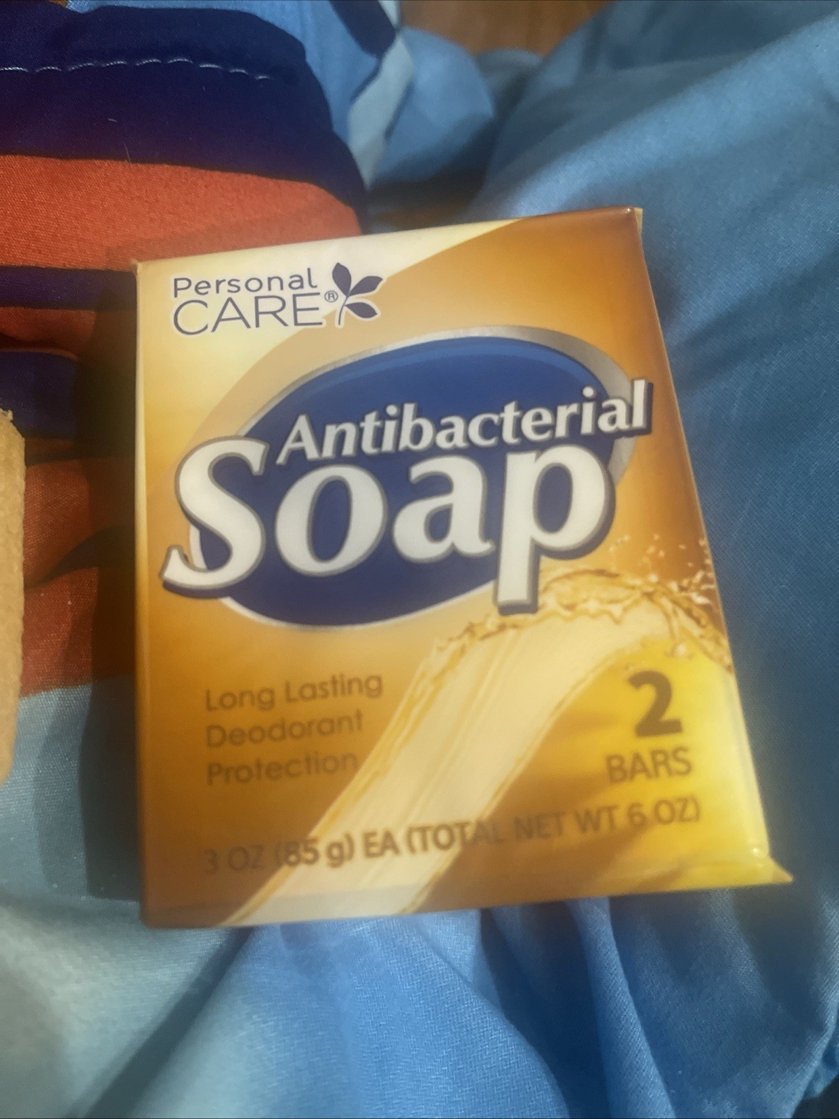 Personal Care Antibacterial Bar Soap. Long Lasting Deodorant. 2 Bars. 6 oz