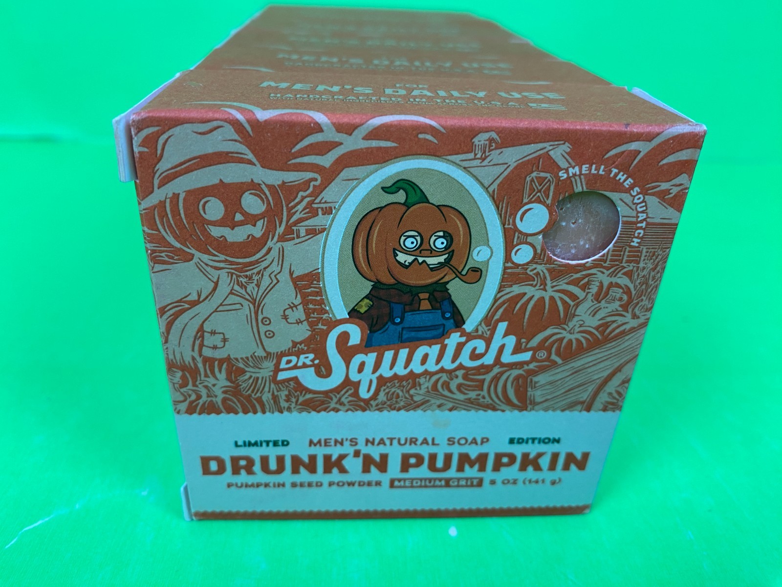 L@@K NEW 6 BARS DR SQUATCH LIMITED EDITION DRUNK’N PUMPKIN SOAP DRUNKIN SPICE