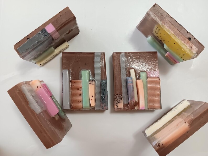 Book Lover Gift Soap Bar | Bookshelf Goat Milk Soap | Teacher Librarian Gift