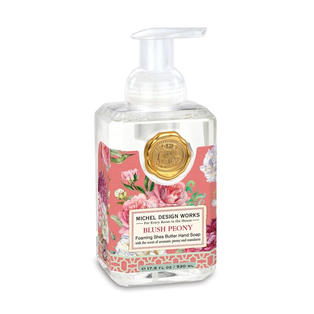 Michel Design Works Foaming Hand Soap, Blush 17.8 Fl Oz (Pack of 1), Clear