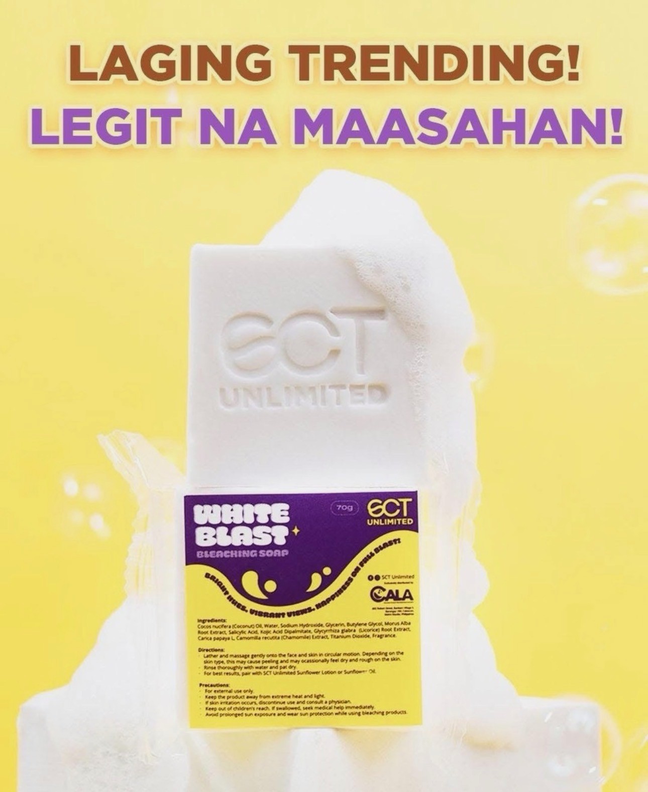 10 Bars SCT Unlimited White Blast Soap (1 Box)
