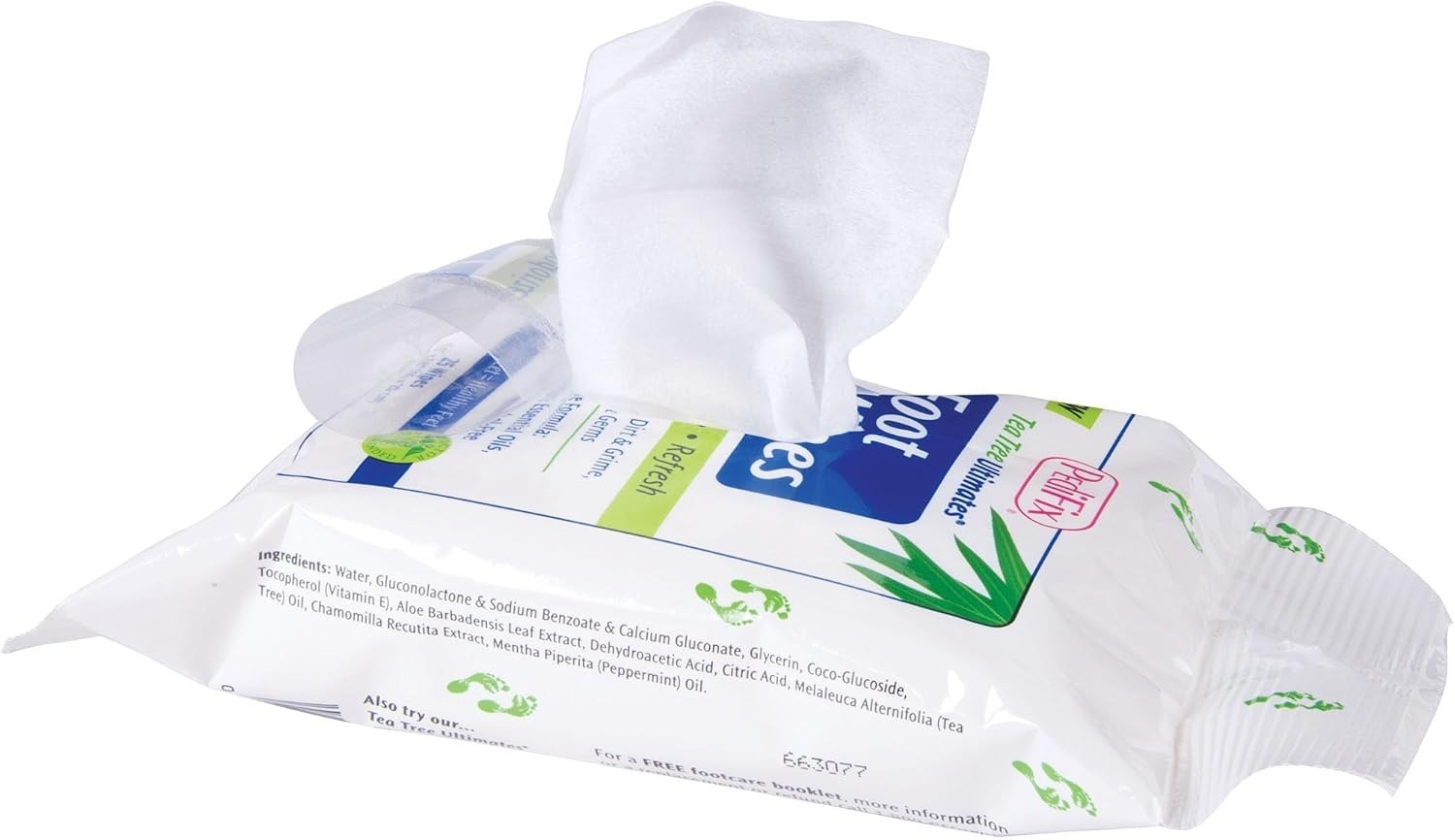 Tea Tree Ultimates Foot Wipes with Tea Tree Oil, Peppermint & Aloe