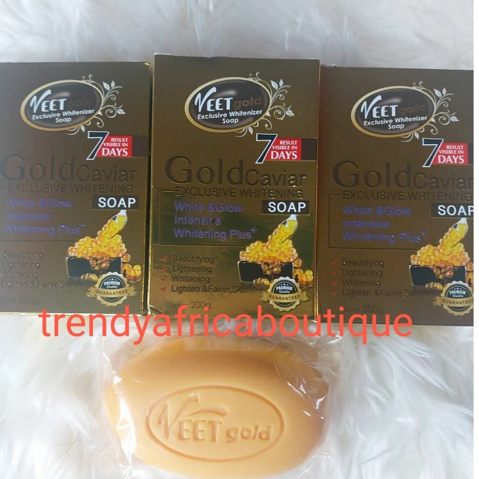 Veetgold Exclusive Goldcalviar White & Glow Soap 200g X 1. All Skin Types