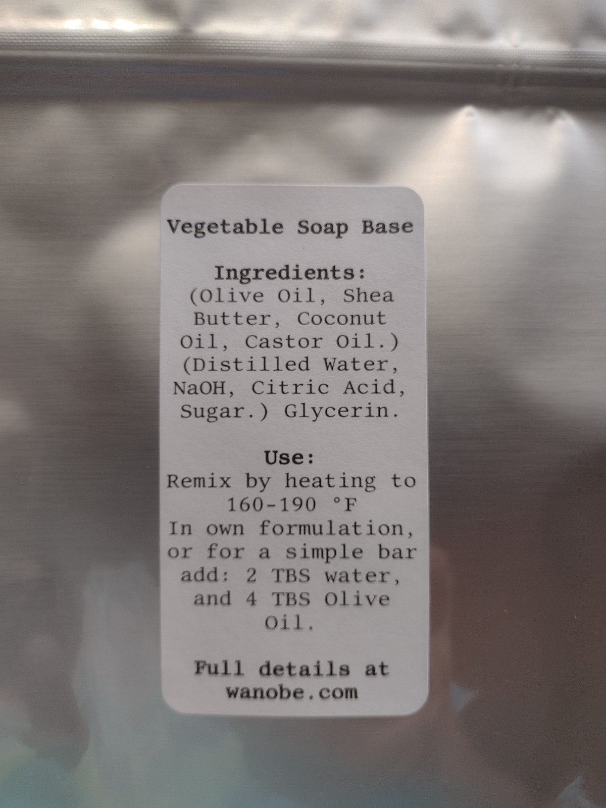 Small-Batch Soap Base