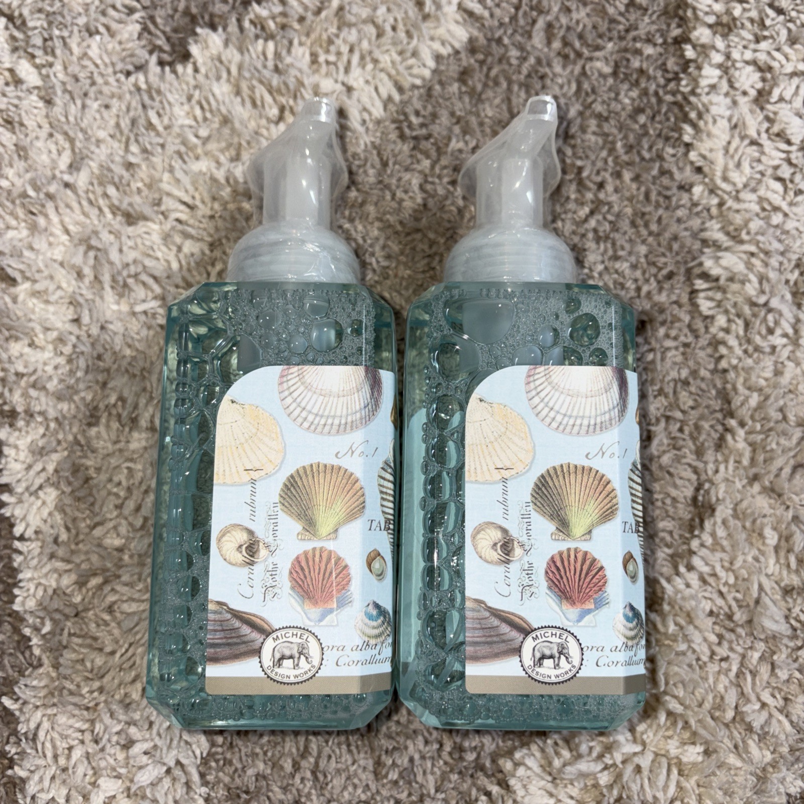 Sealed Michel Design Works Shea Butter Foaming Hand Soap SEASHELLS 17.8 Oz Lot 2