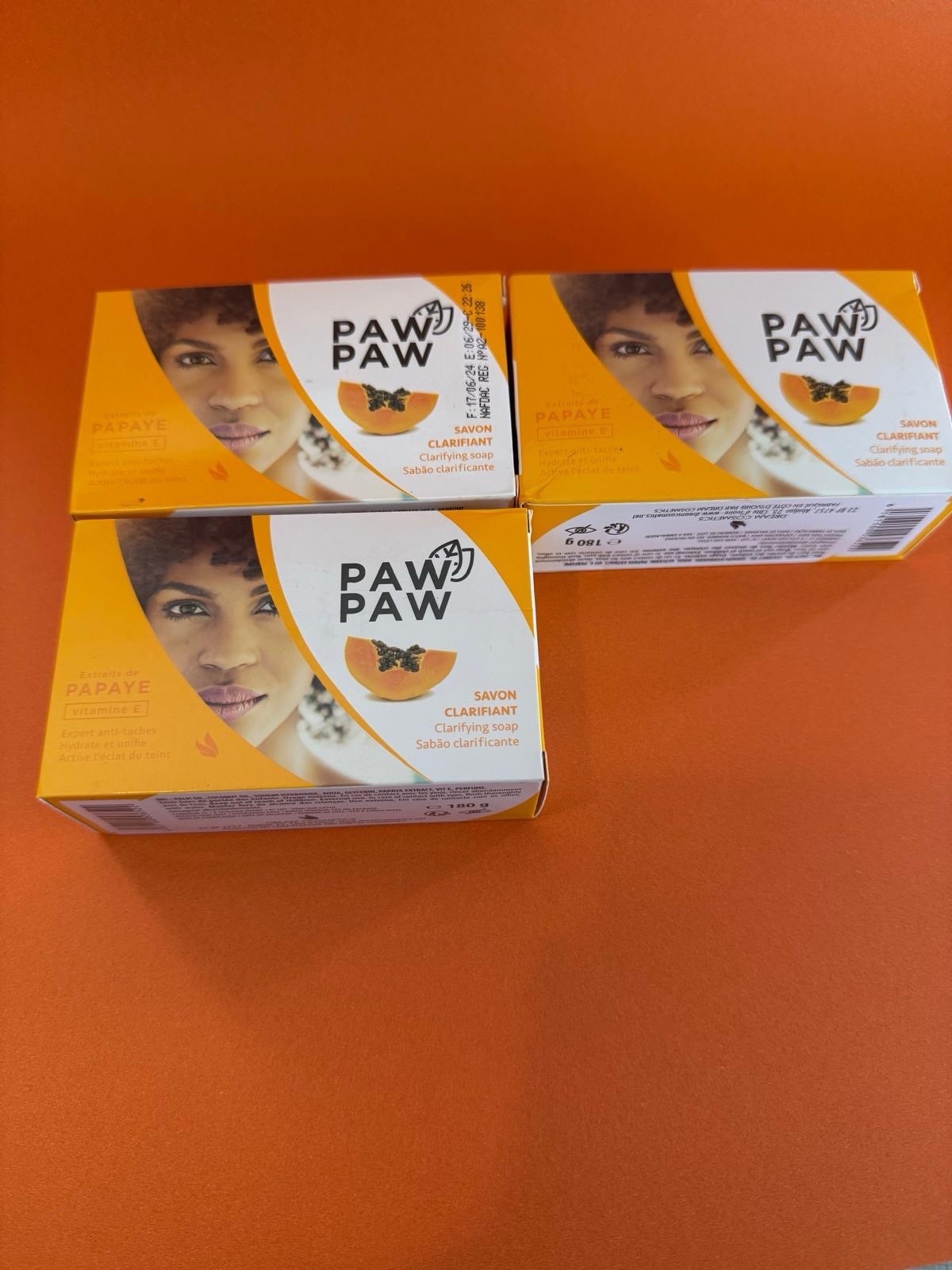 Paw Paw Clarifying Soap with Vitamin E & Papaya Extracts – 180g