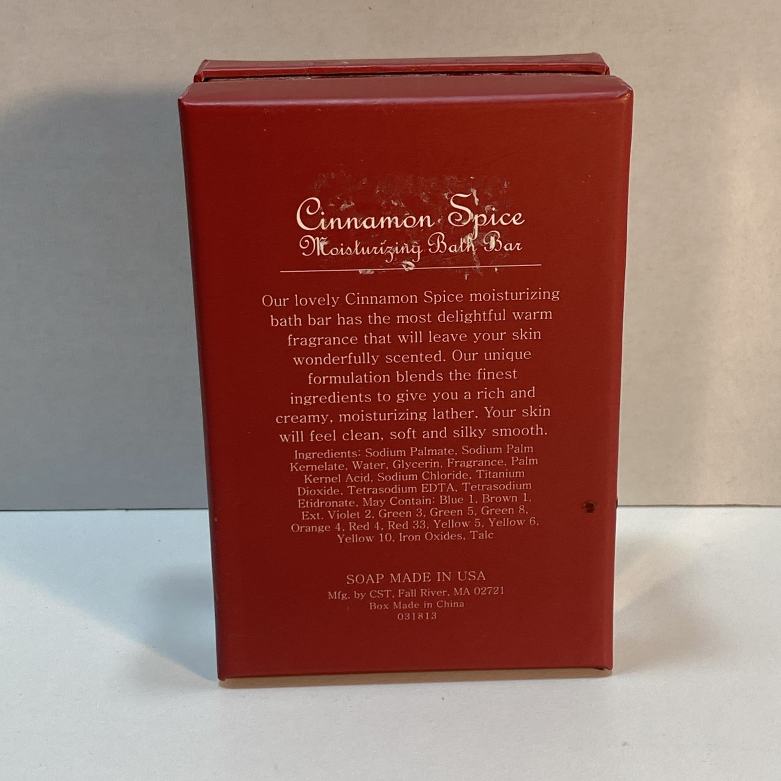 Cinnamon Spice Moisturizing Bath Bar 12oz. Holiday Christmas Made In USA NEW