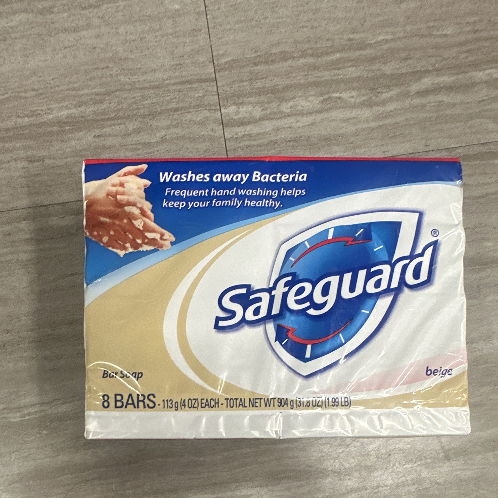 Safeguard Antibacterial Fresh Scent Beige Bar Soap 8Pk 4oz Each 1.99lb