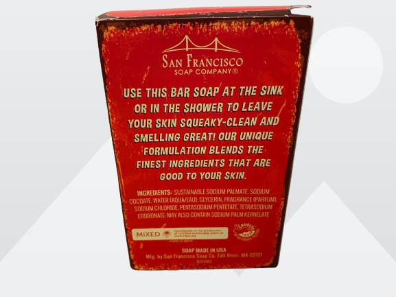 San Francisco Soap Company Men’s Cedar & Bourbon 10 oz. Scented Bar Soap Boxed