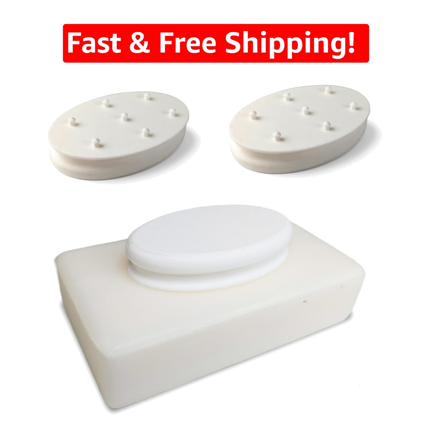 Bar Soap Gripper Pack of 2 – No Goo, Lightweight & Travel-Friendly Design