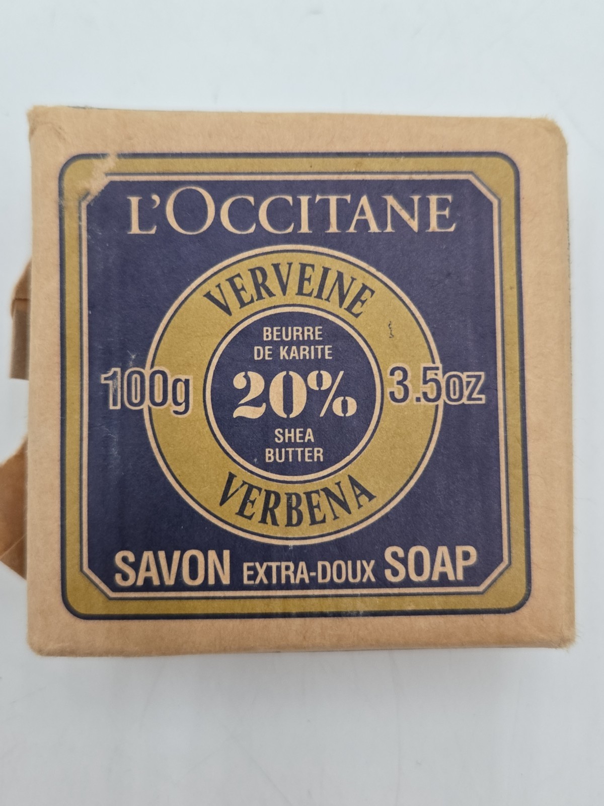 L’Occitane Verbena Extra Gentle Soap 20% Shea Butter 100g 3.5 oz New Sealed