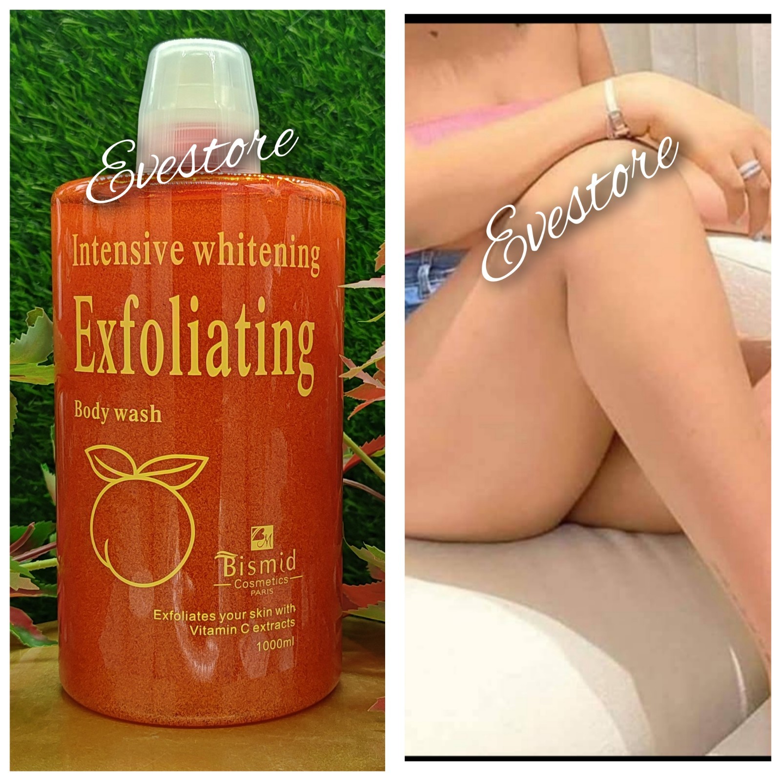 BISMID INTENSIVE WHITE EXFOLIATING BODY WASH WITH VIT. C EXTRACTS.