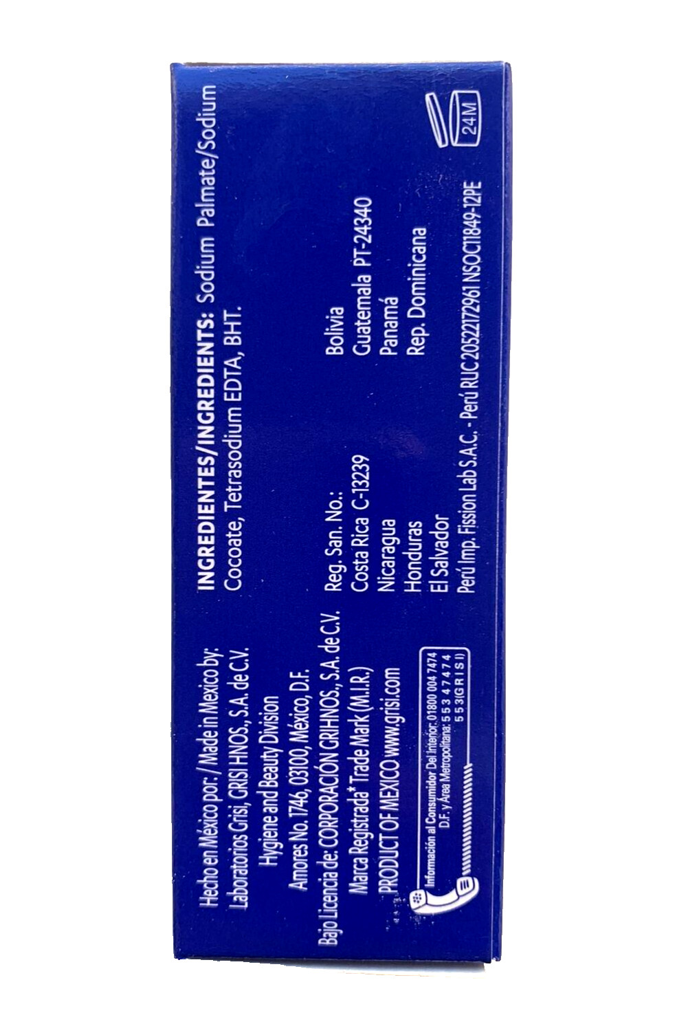 5-Pk Grisi Neutro Soap Bar. Hypoallergenic / Jabon Neutro Grisi 3.5 oz.