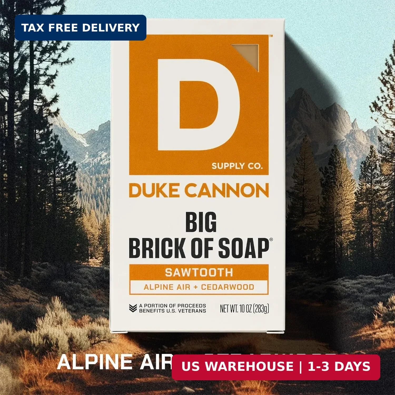 Duke Cannon Supply Co. Extra Large Bar Soap – Men’s Natural Bar Soap with Mascul