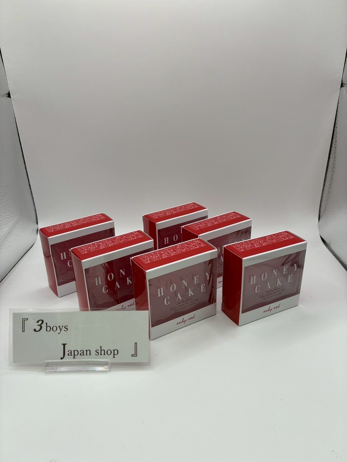 Shiseido Honey Cake Translucent Soap Ruby Red 100g x 6 pcs Set Luxury Fragrance