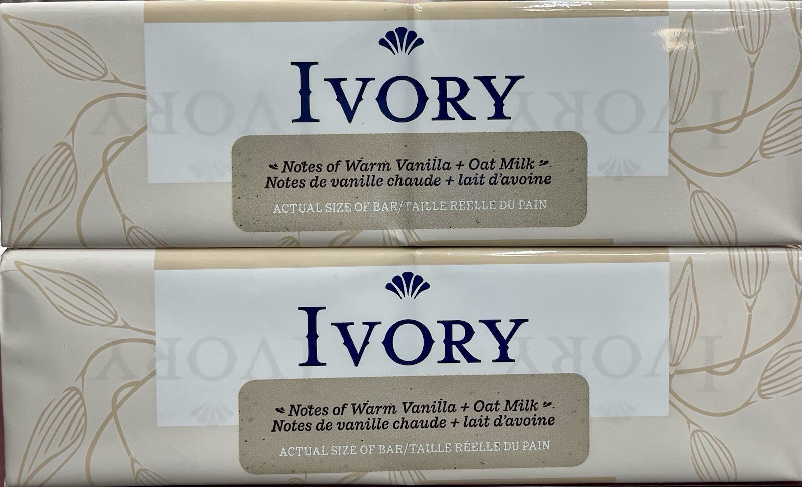 16 Bars IVORY Gentle Exfoliating Bar Soap Notes Of Warm Vanilla + Oat Milk 3.17