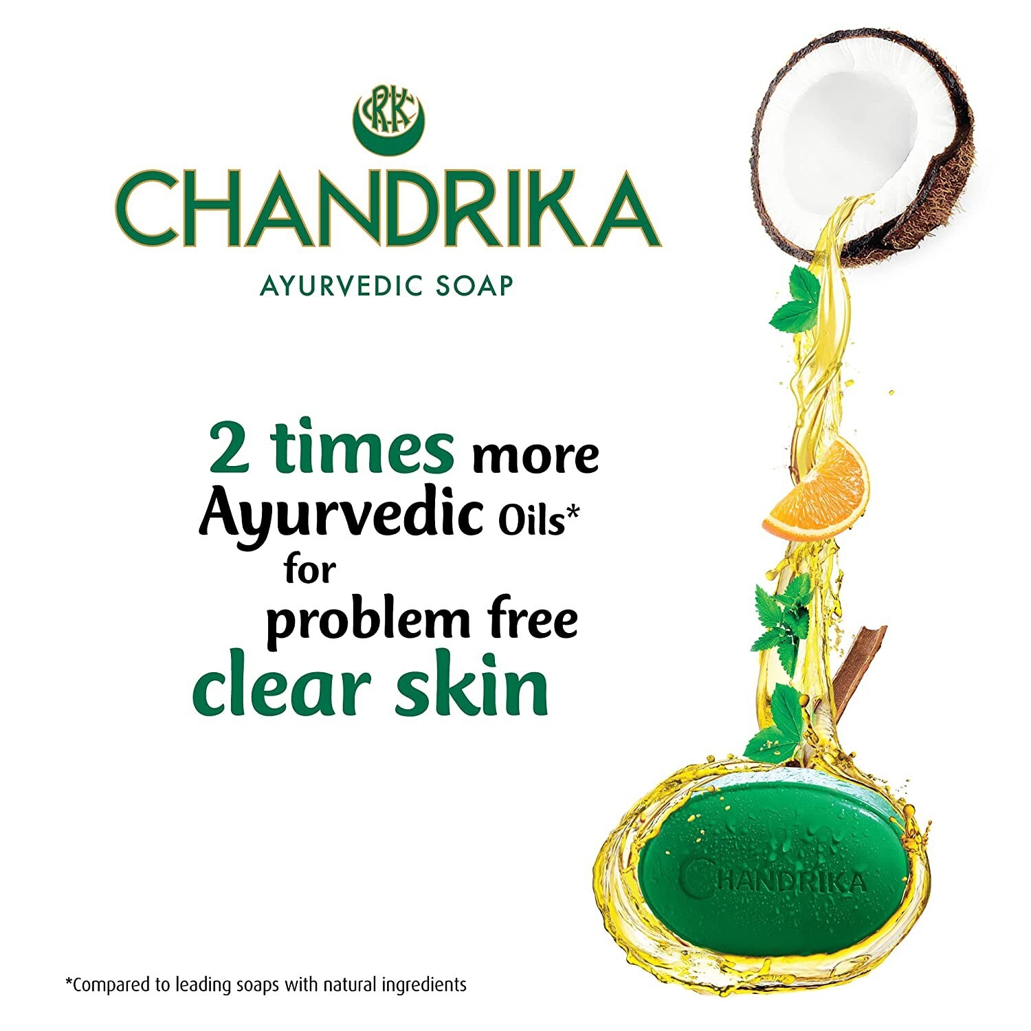 6 X 125g Chandrika Ayurvedic Handmade Soap Free Ship
