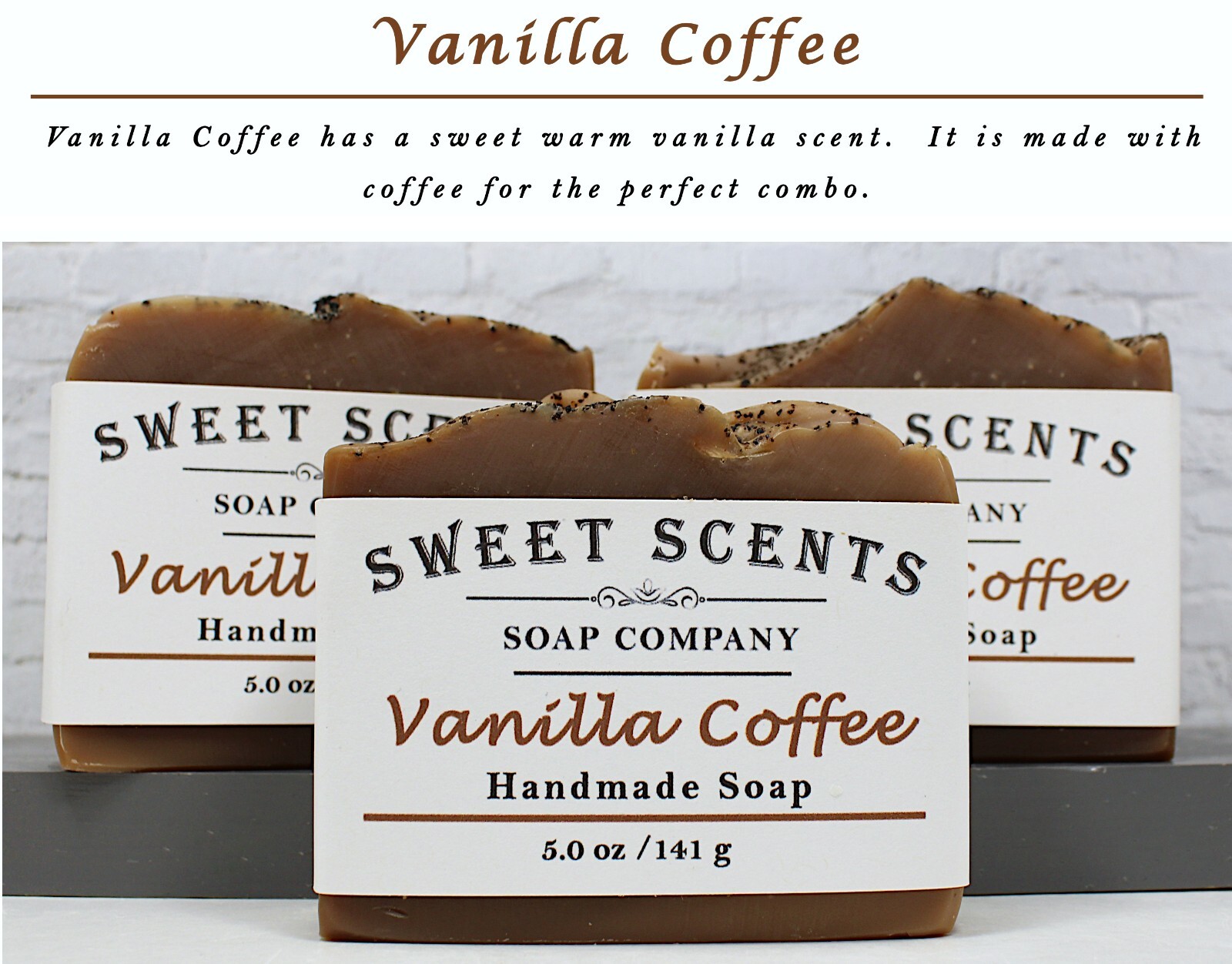Handmade Soap – Vanilla Coffee – Cold Process, Scented Soap